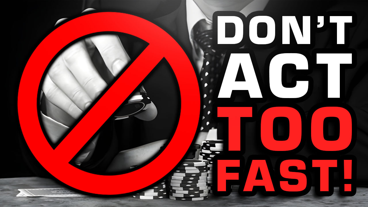 Punting $325 by Acting Too Fast