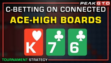 C-Betting on Connected High-Card Boards in Tournaments