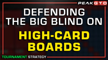 Defending the Big Blind on High-Card Boards in Tournaments