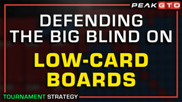Defending the Big Blind on Low-Card Boards in Tournaments