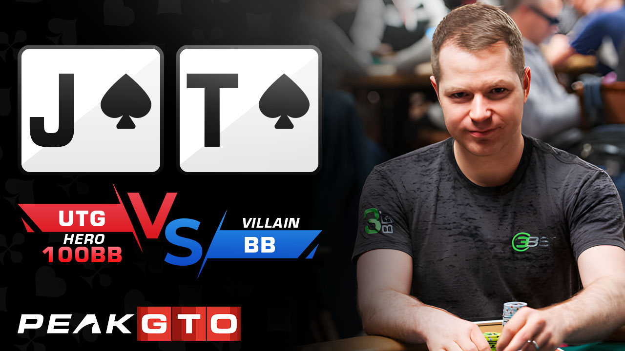 Playing JTs UTG vs BB in a 100bb Cash Game