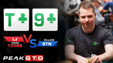 Playing T9s LJ vs BTN in a 100bb Cash Game