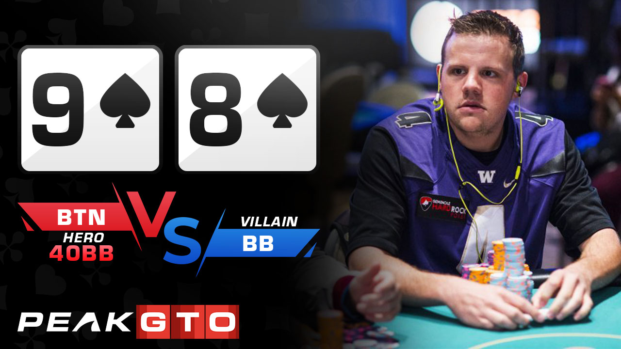 Double Barrel Bluff: 98s BTN vs BB at 40bb MTT