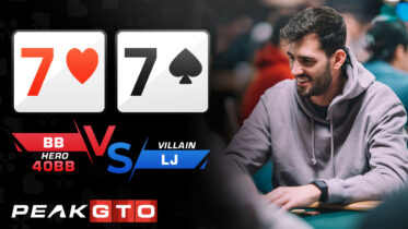 Facing Large Bets 77 BB vs LJ at 40bb MTT