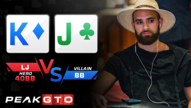 Bluff Catching KJo LJ vs BB at 40bb MTT