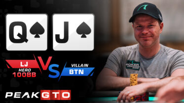 Checking Top Pair QJs LJ vs BTN at 100bb Cash