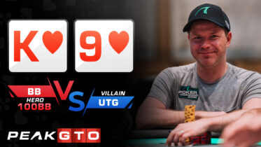Finding Bluffs Against a Tight Range K9s BB vs UTG Cash