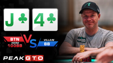 Gutshot on a Good Turn J4s BTN vs BB at 100bb Cash