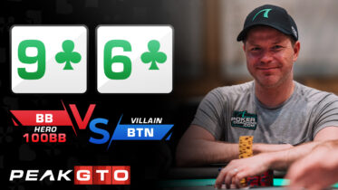 Semi-Bluff Check-Raise 96s BB vs BTN at 100bb Cash