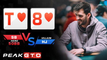 Setting Up a River Bluff T8s SB vs HJ at 50bb MTT
