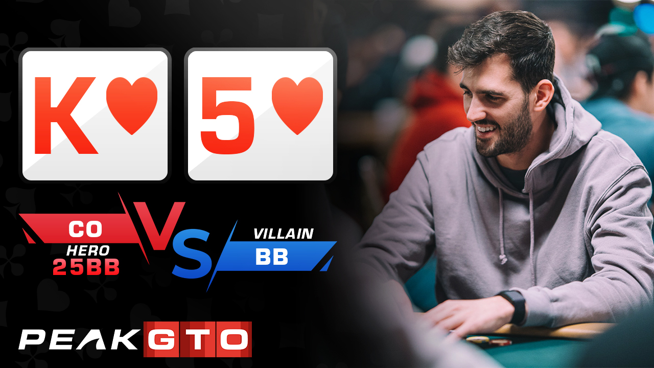 Turning King-High Into a Bluff: K5s CO vs BB at 25bb MTT