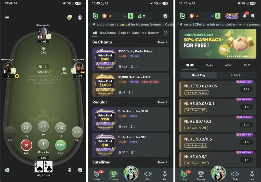 What Games Can You Play at BCPoker?