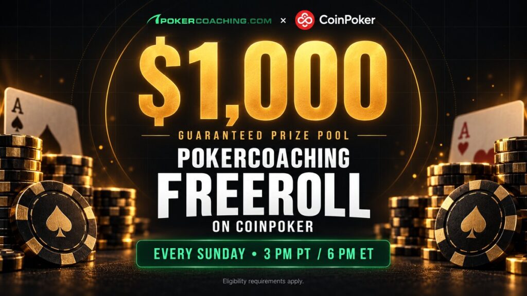 PokerCoaching Freeroll on CoinPoker